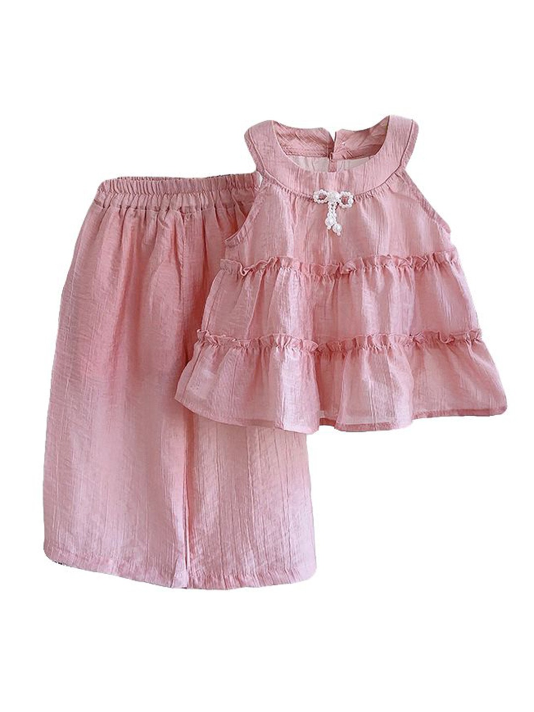 

StyleCast x Revolte Girls Sleeveless Top With Trousers, Pink