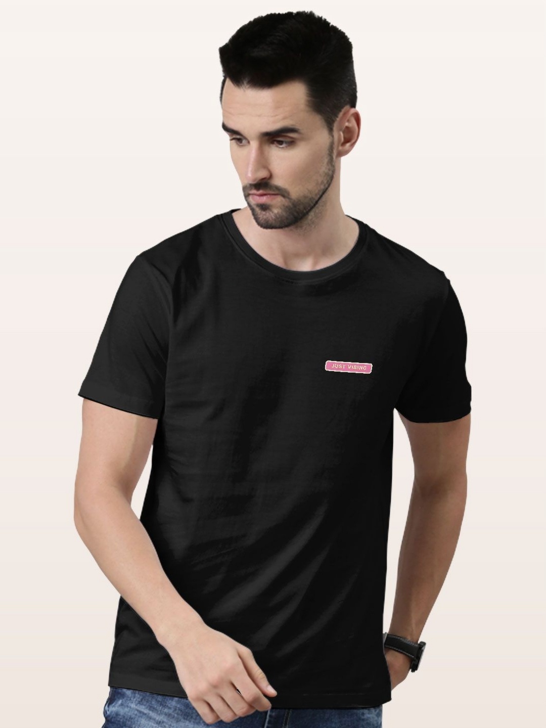 

macmerise Men Pockets T-shirt, Black