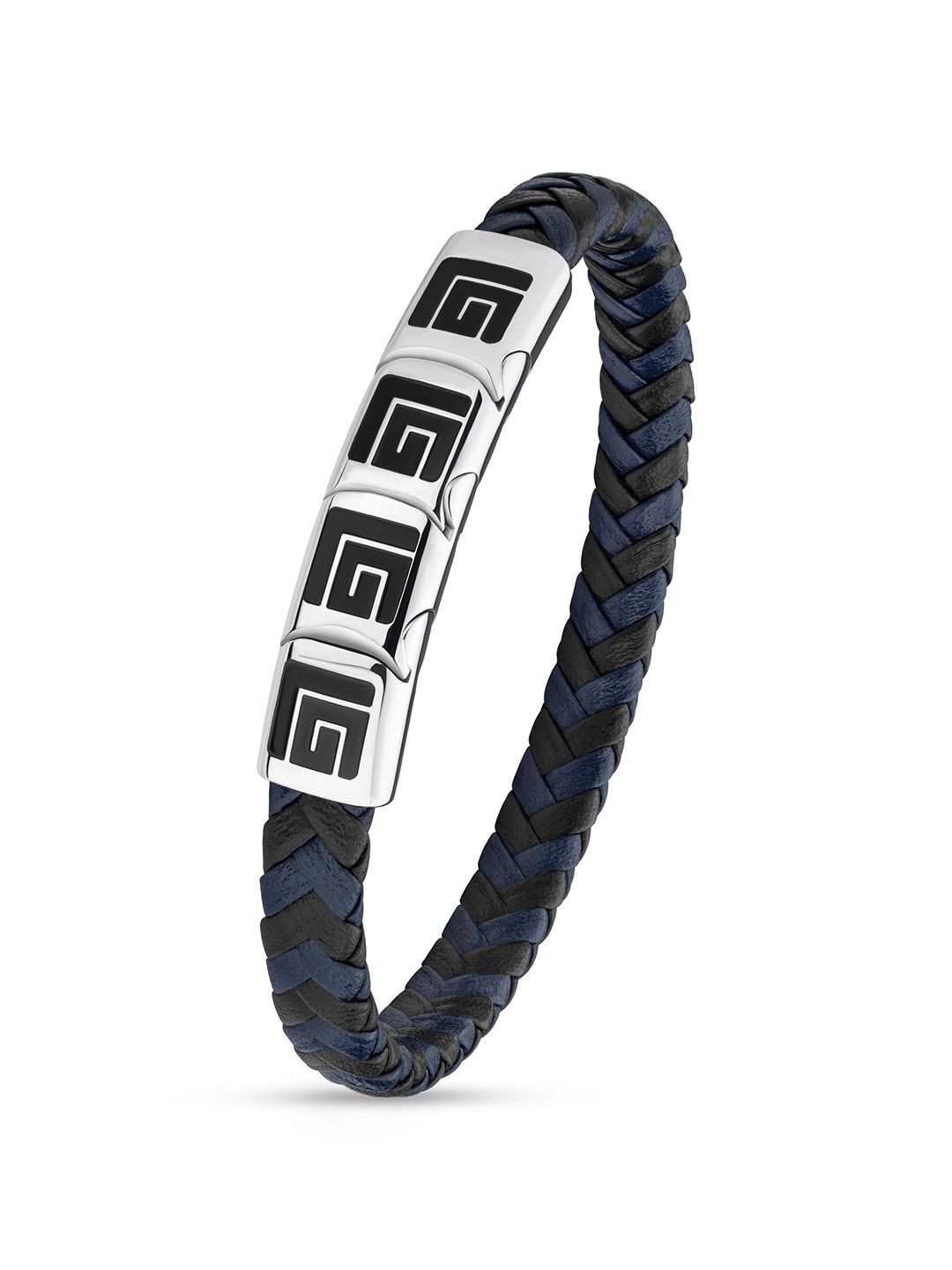 

Guy Laroche Men Stainless Steel Wraparound Bracelet, Silver