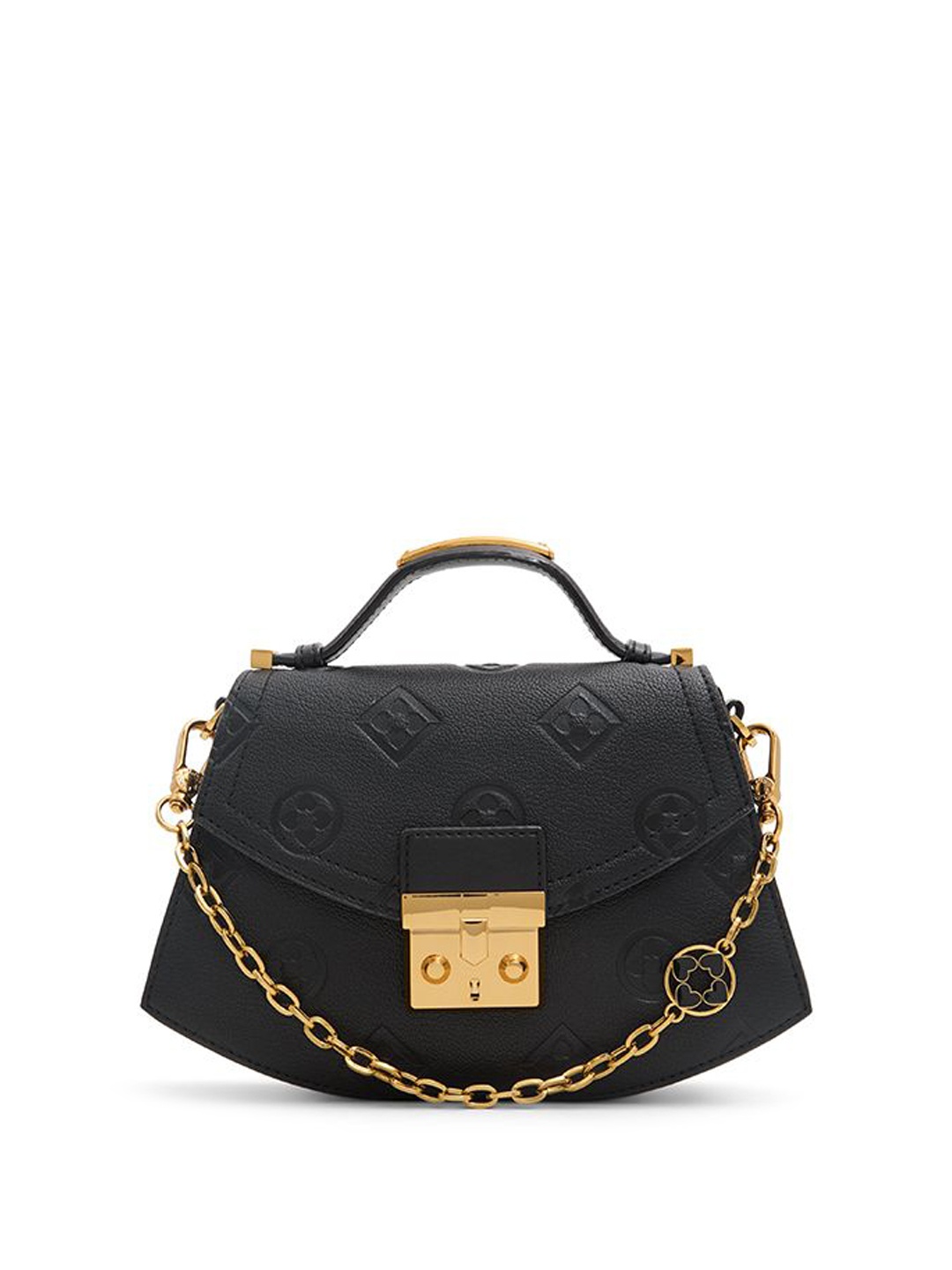 

ALDO Colourblocked Structured Sling Bag, Black