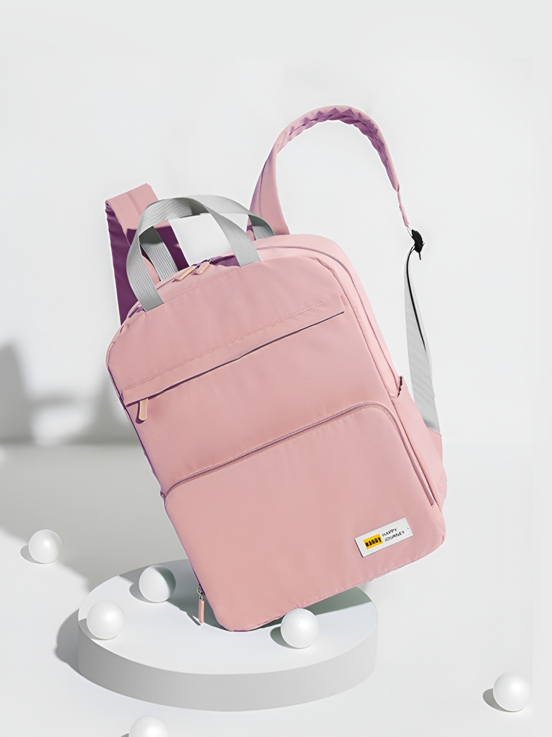 

Aura Water Resistant Backpack, Peach