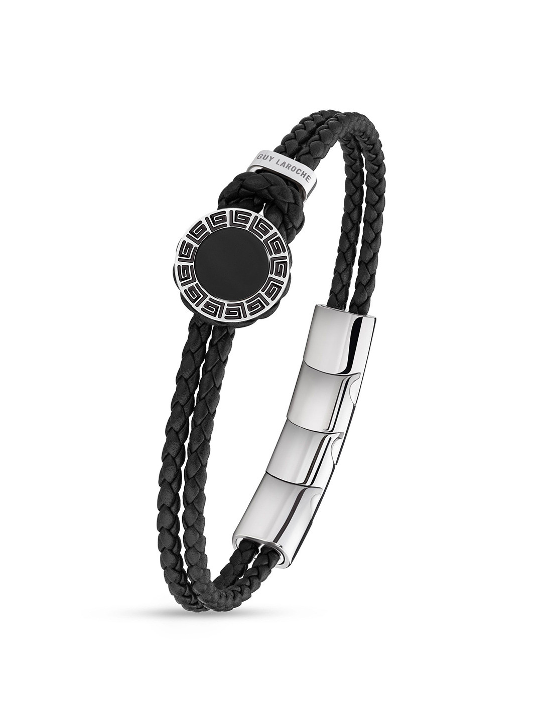

Guy Laroche Men Stainless Steel Wraparound Bracelet, Silver