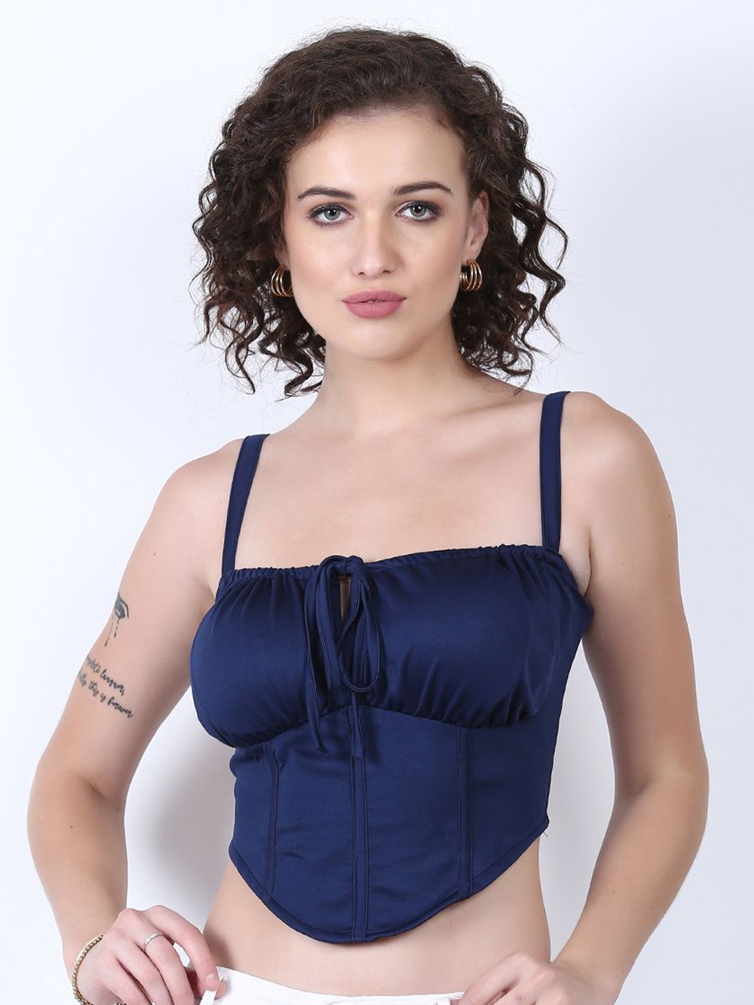 

SIGHTBOMB Crop Top, Blue