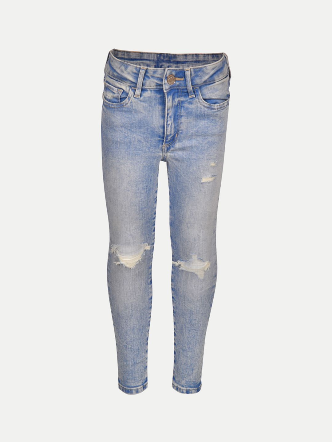 

BAESD Girls Jean Mildly Distressed Heavy Fade Jeans, Blue