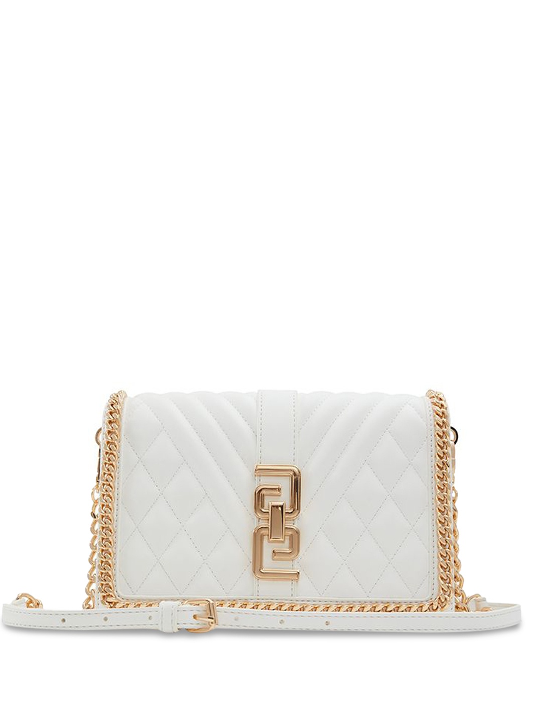 

ALDO Structured Handheld Bag with Bow Detail, White