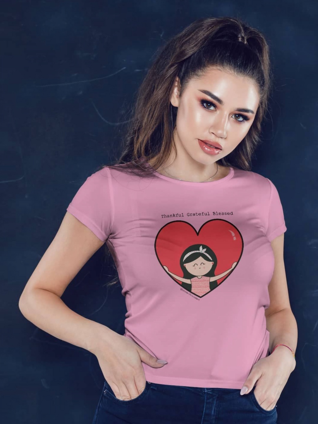 

macmerise Women Printed Extended Sleeves Cut Outs T-shirt, Pink