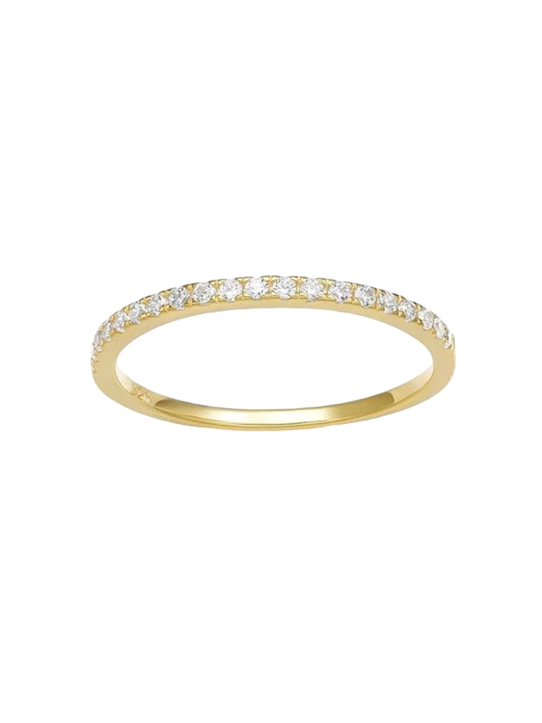

BRD Jewelry 925 Sterling Silver 18KT Gold-Plated AD-Studded Finger Ring