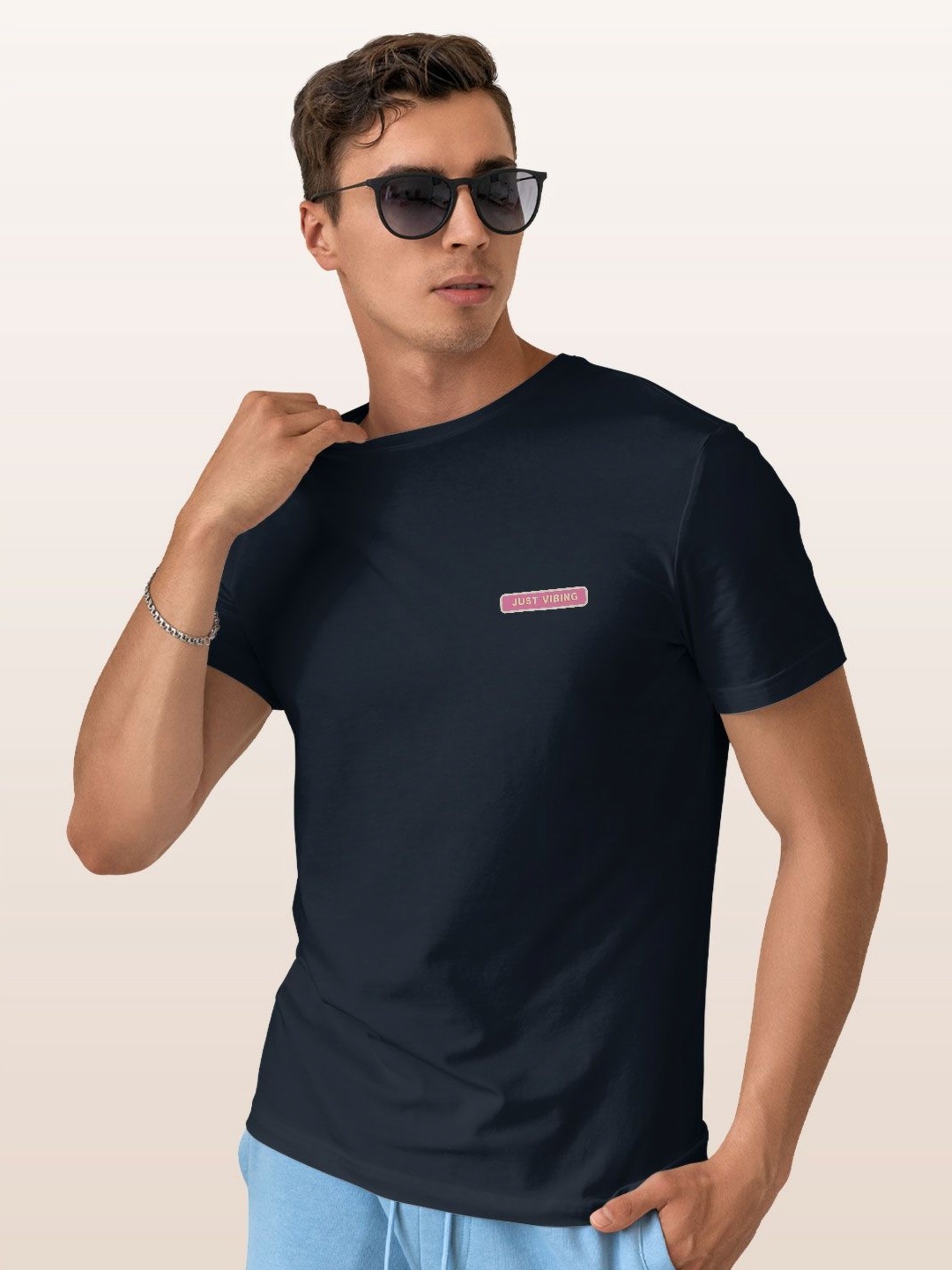 

macmerise Men Pockets T-shirt, Blue