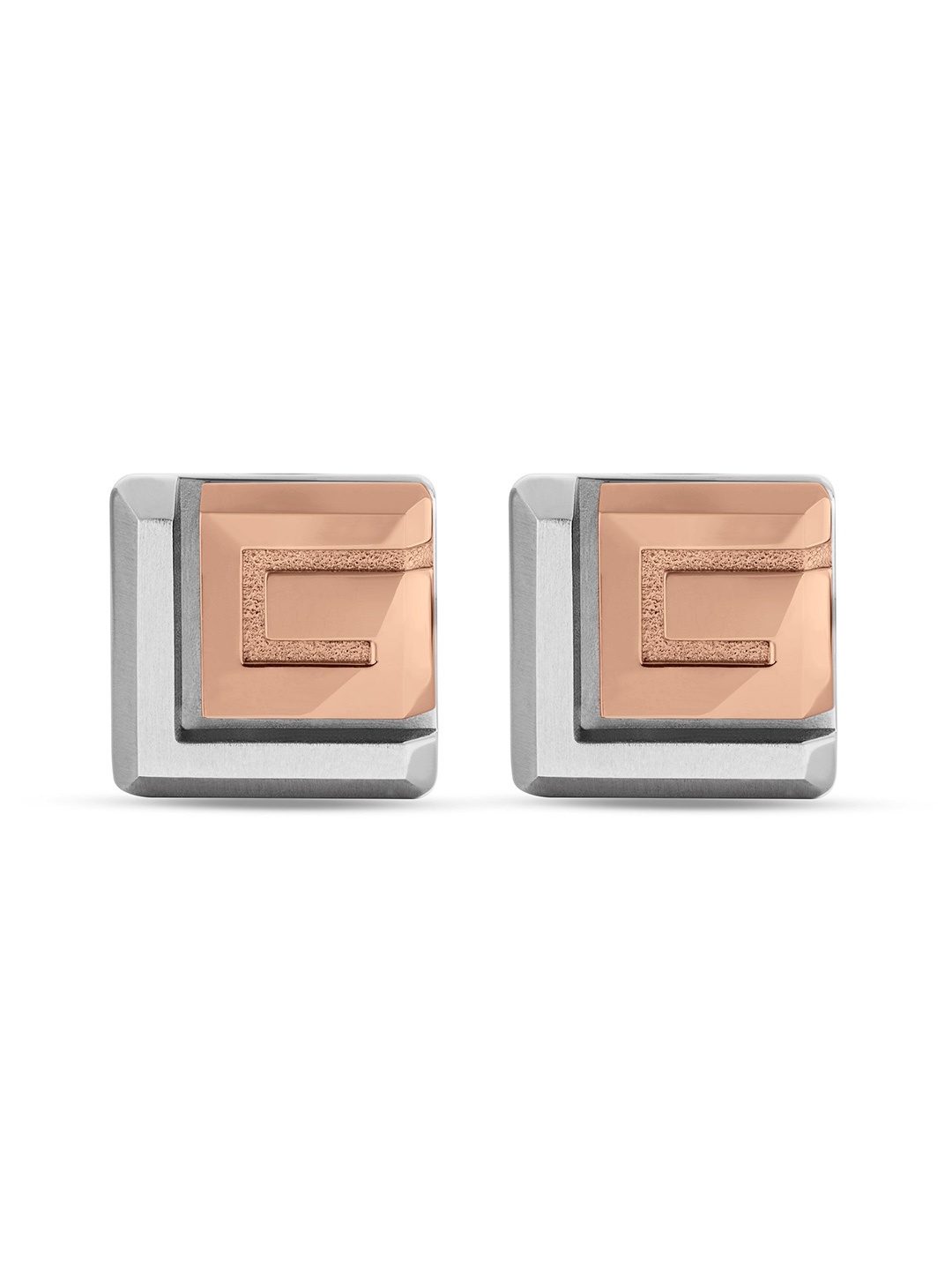 

Guy Laroche Rose Gold Square Solid Cufflink