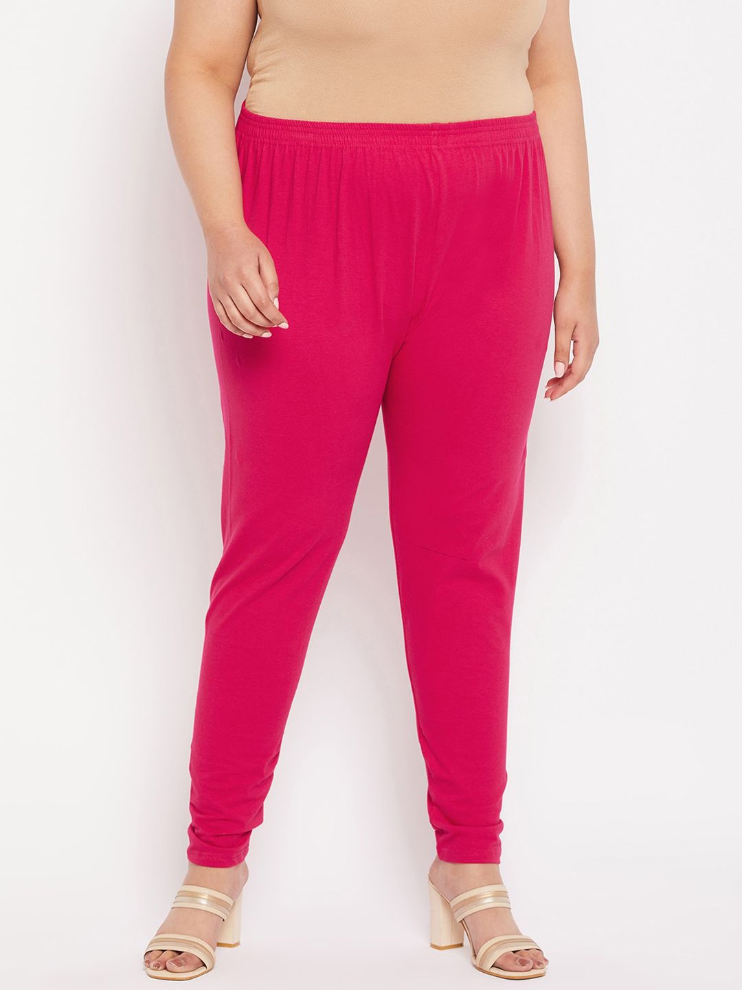 

CLORA CREATION PLUS Size Ankle-Length Leggings, Magenta