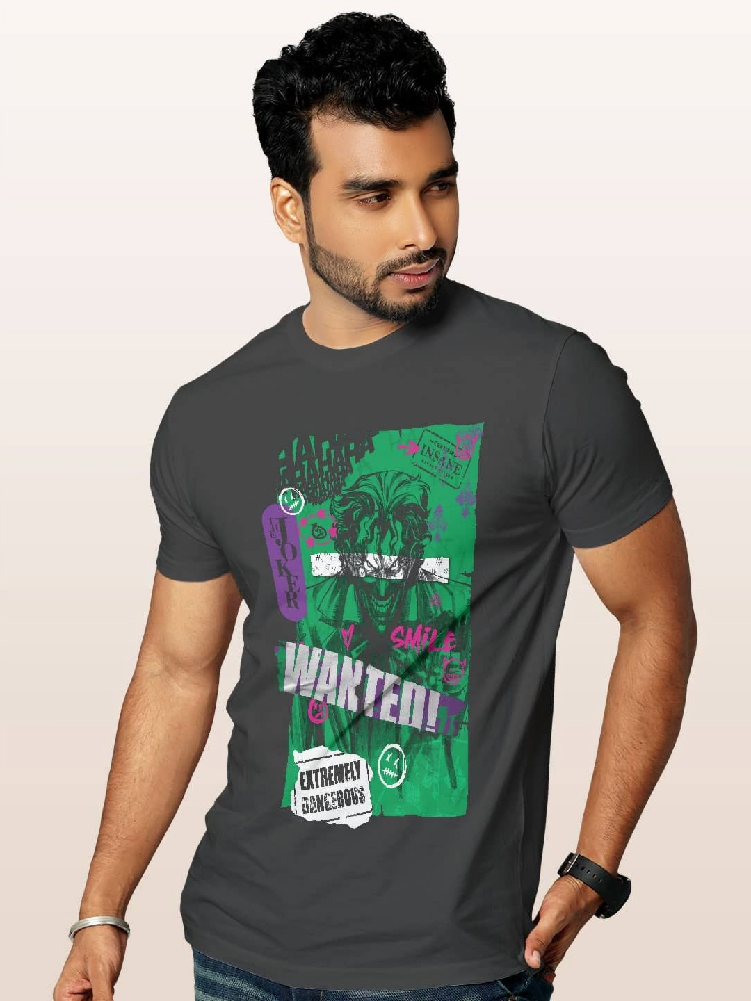 

macmerise Men Printed T-shirt, Grey