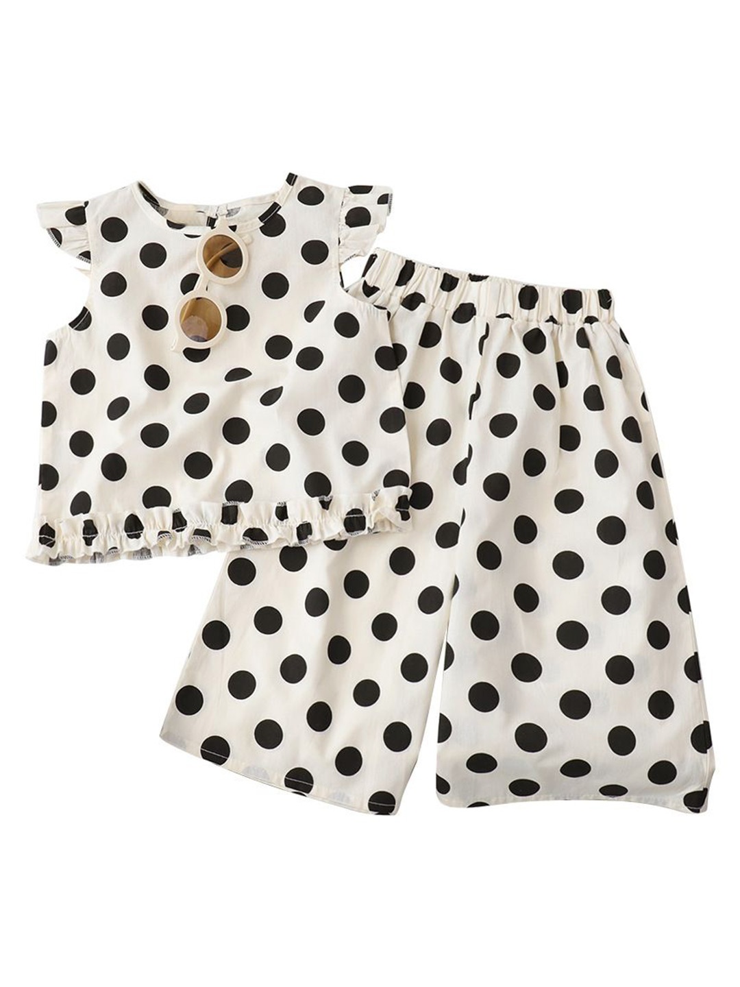 

StyleCast x Revolte Girls Printed Pure Cotton Top With Palazzo, White