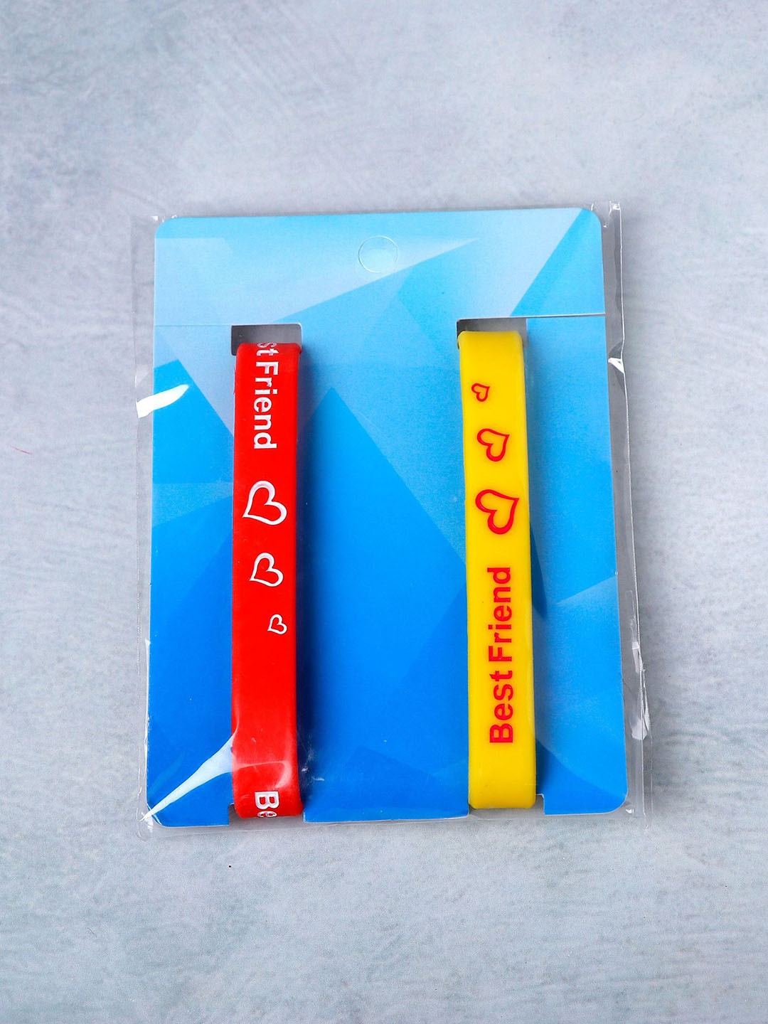 

Archies Set Of 2 Printed Friendship Bands, Red