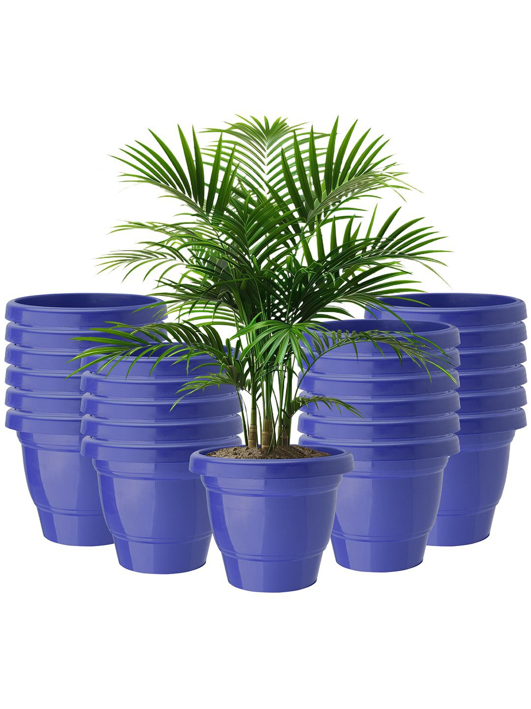 

Kuber Industries Blue 24 Pieces 2-Layered Lightweight Planters