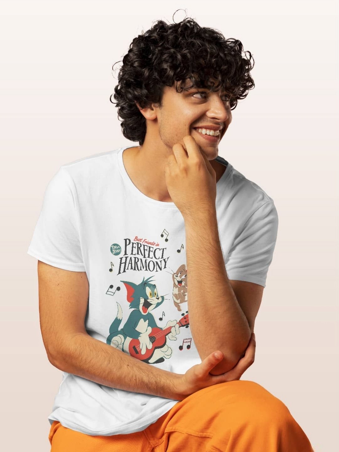 

macmerise Men Printed T-shirt, White