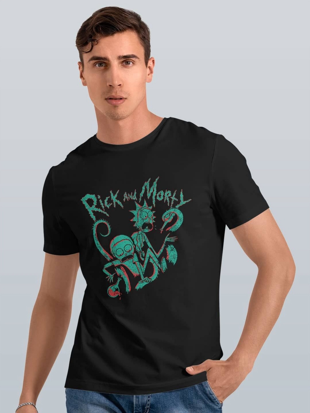 

macmerise Men Printed Pockets T-shirt, Black