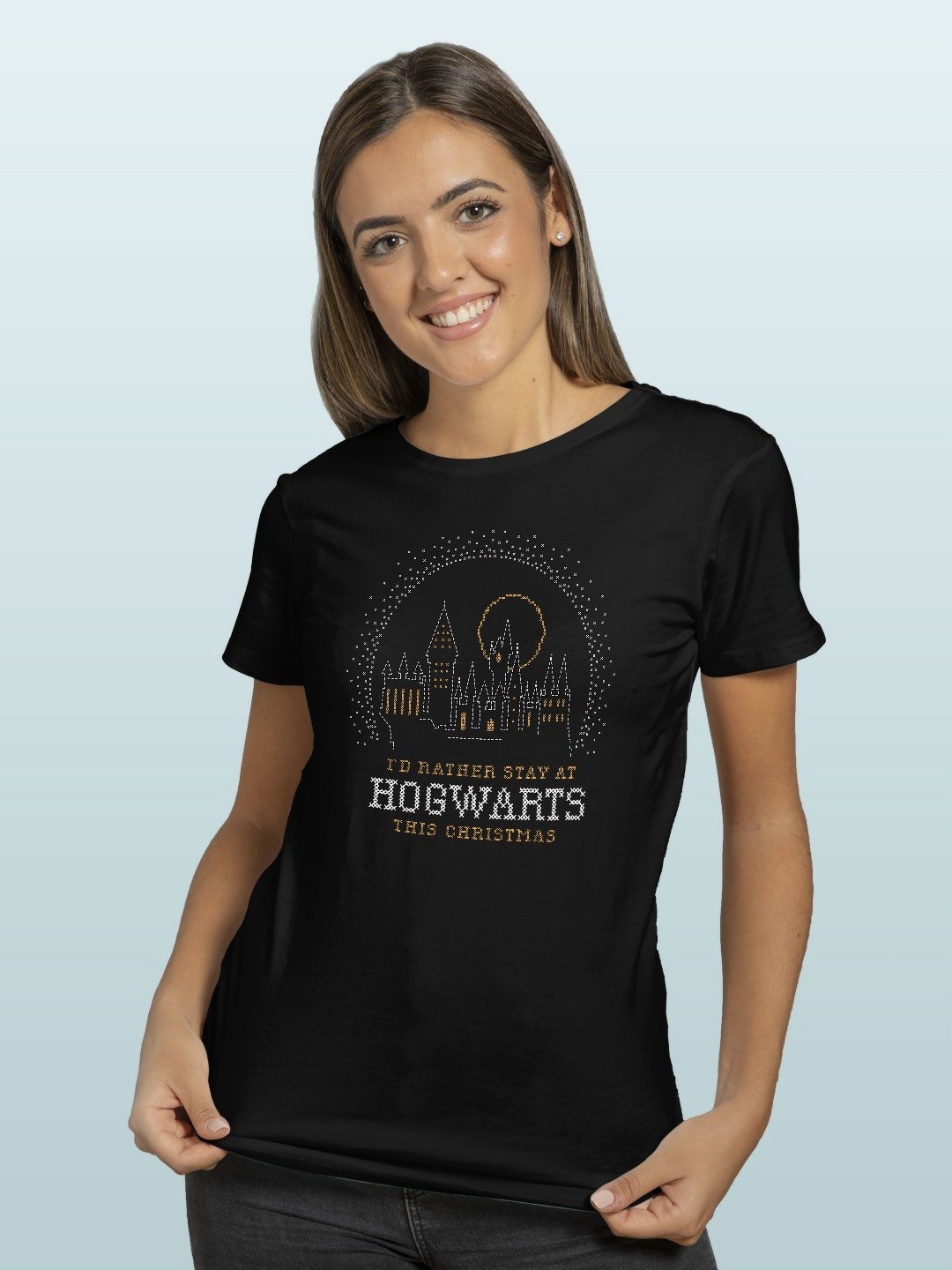 

macmerise Women Typography Printed T-shirt, Black