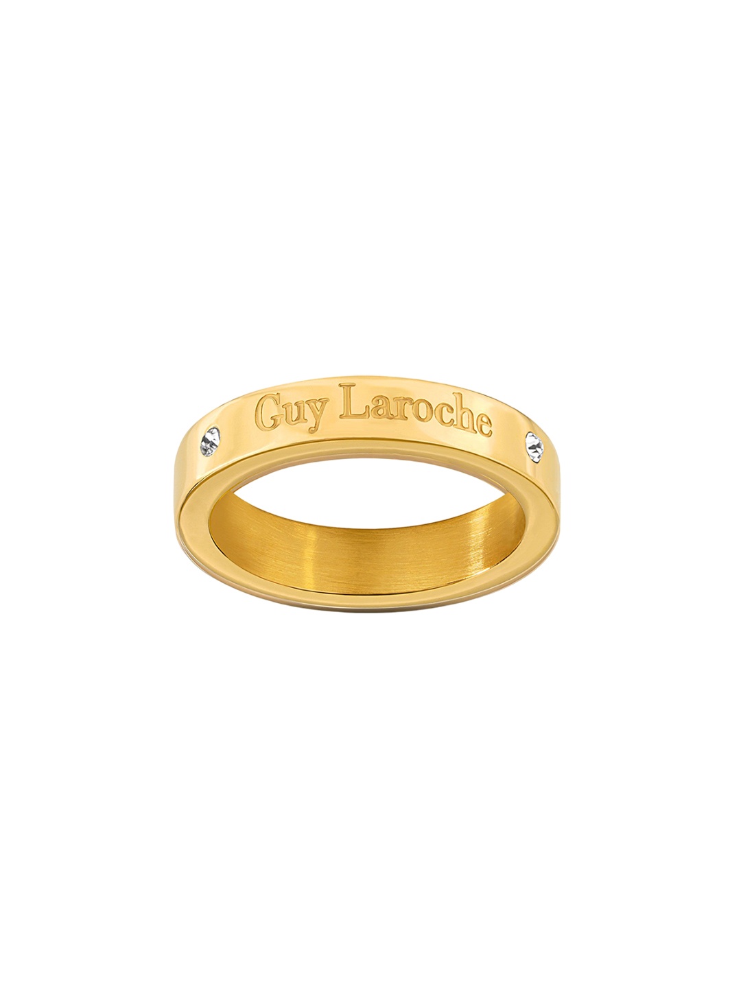 

Guy Laroche Stainless Steel Gold Plated Finger Ring