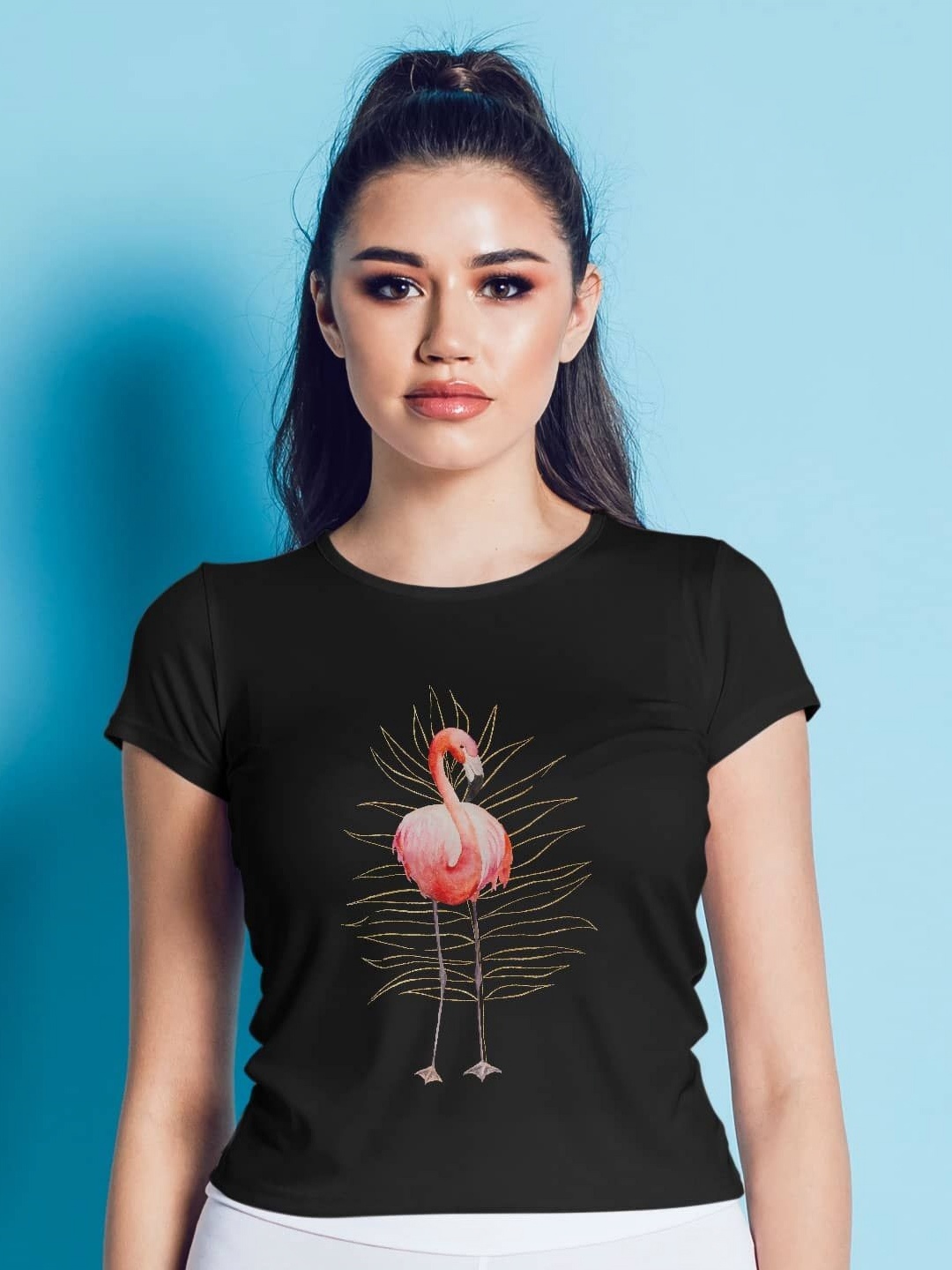 

macmerise Women Printed Cut Outs T-shirt, Black