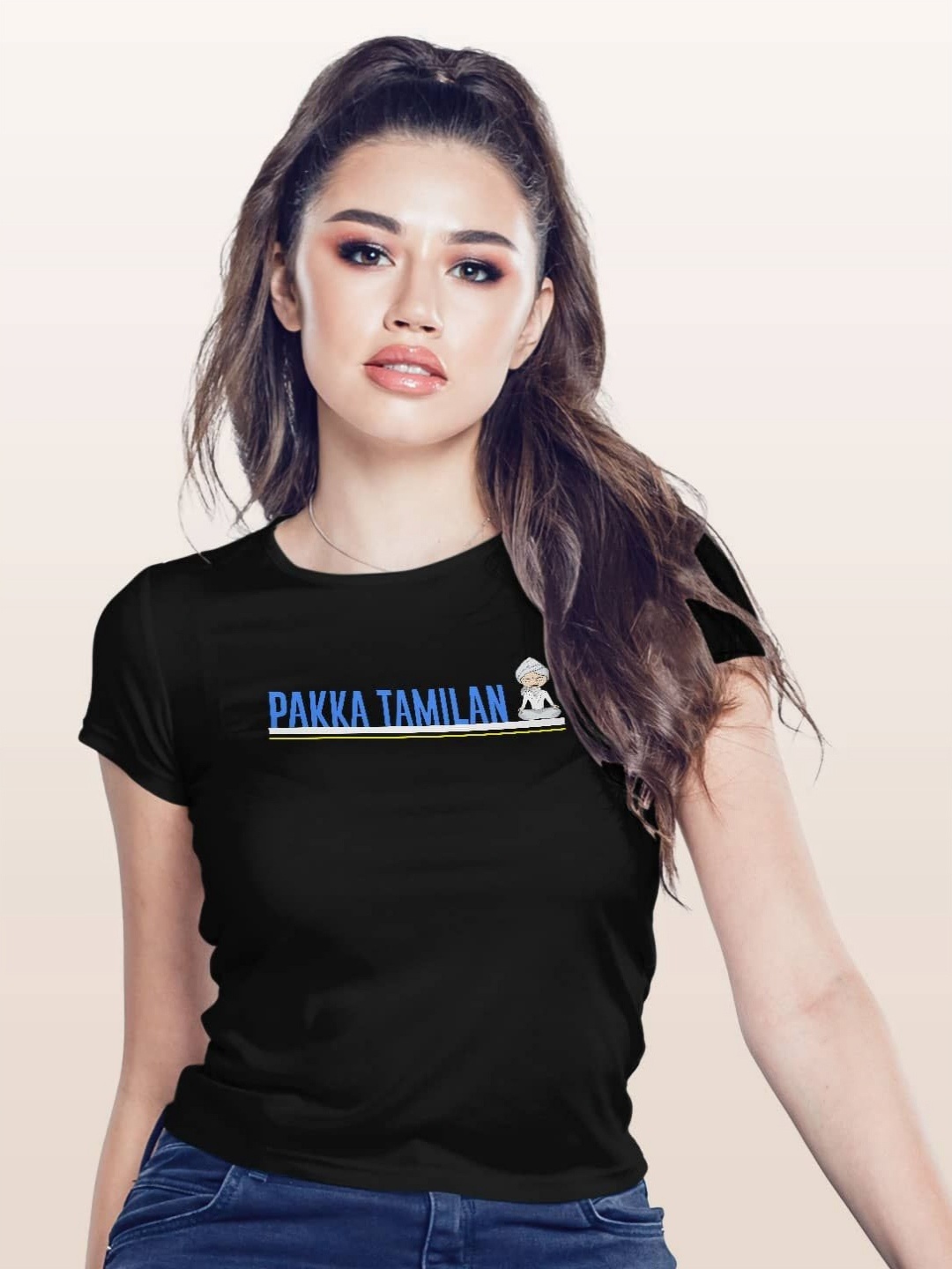 

macmerise Women Typography T-shirt, Black