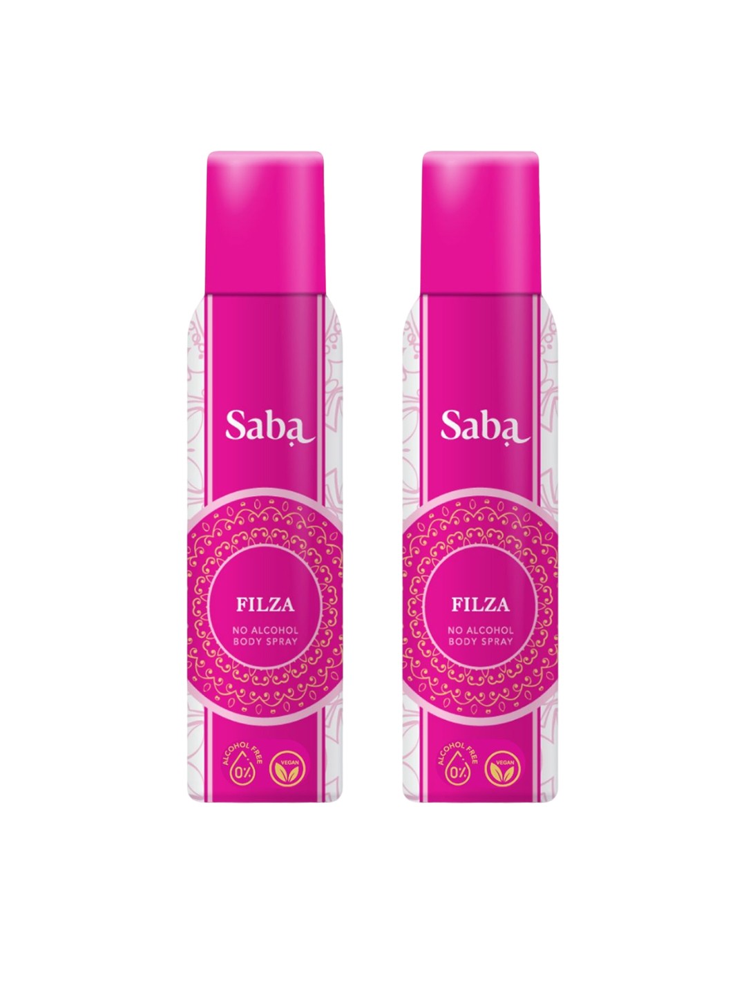 

Saba Women Set Of 2 Filza No Alcohol Deodorant Body Spray-150ml Each, Na