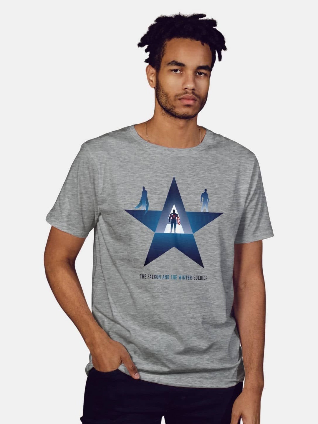 

macmerise Men Typography Printed T-shirt, Grey
