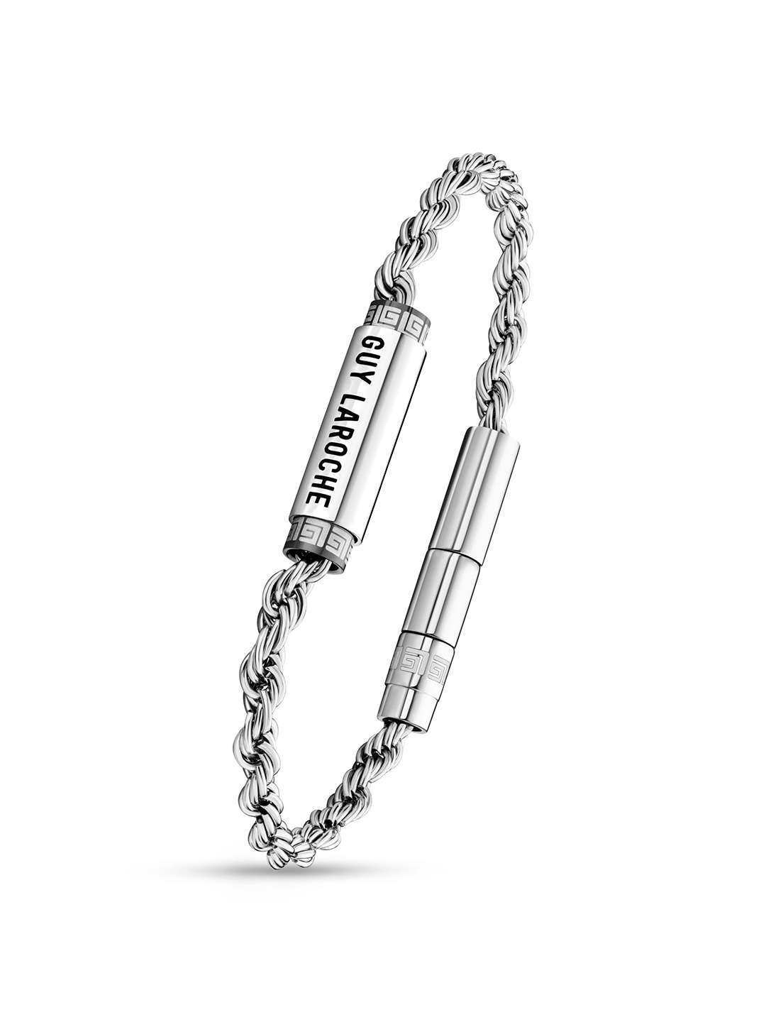 

Guy Laroche Marcel Men Stainless Steel Wraparound Bracelet, Silver