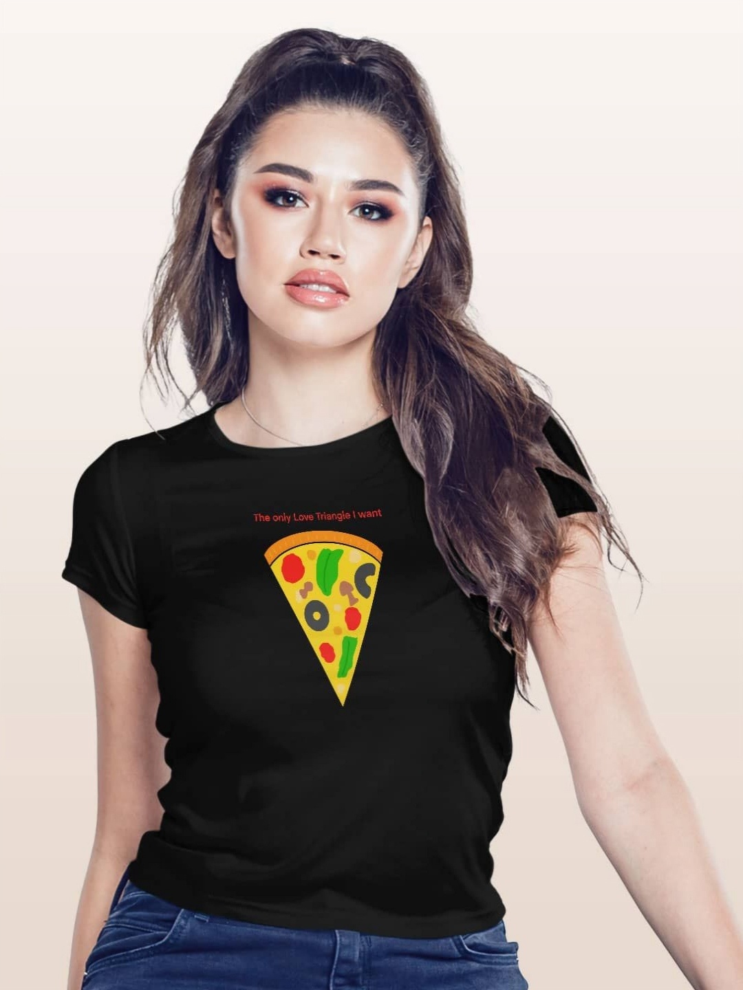 

macmerise Women Pockets T-shirt, Black