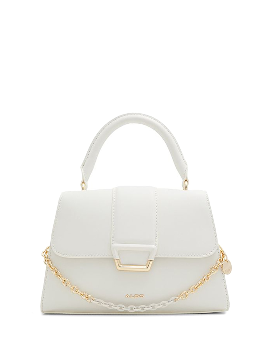 

ALDO Textured Structured Satchel with Quilted, Beige