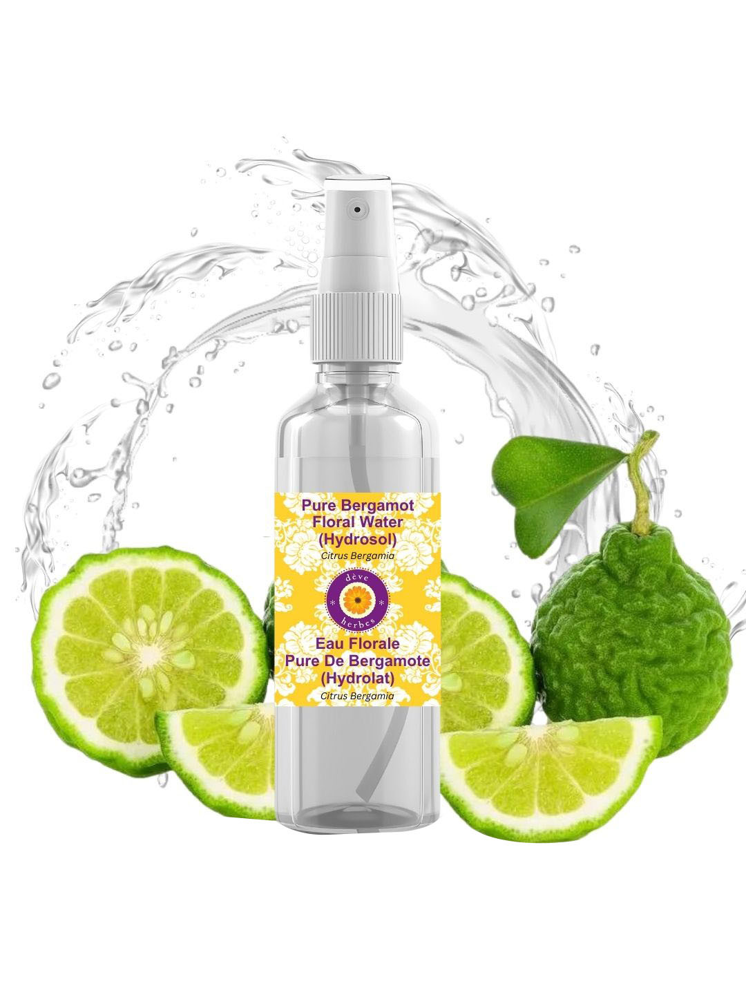 

Deve Herbes Pure Bergamot Floral Water-100ml, Transparent