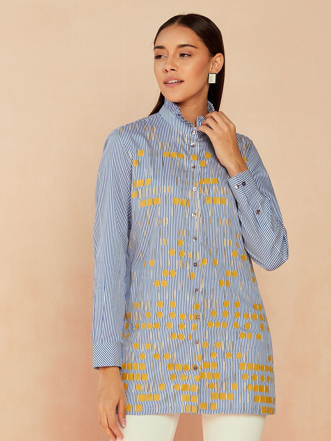 

SEVENDC Striped Cotton Top, Blue