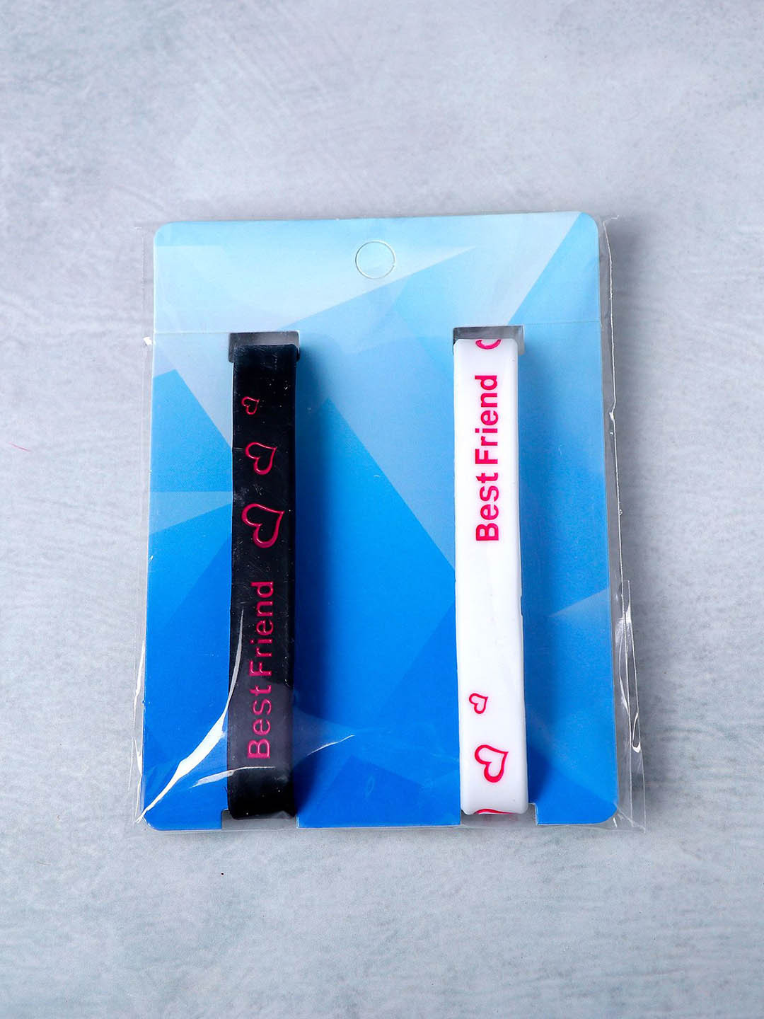 

Archies Pack of 2 Silicone Friendship Wristbands, White