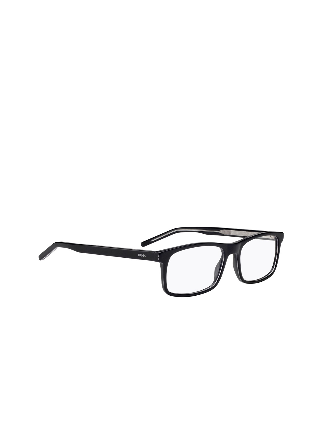 

HUGO Men Rimless Rectangle Frames, Black