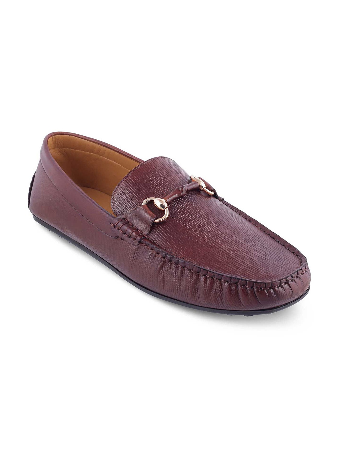 

Tresmode Men Leather Driving Shoes, Tan