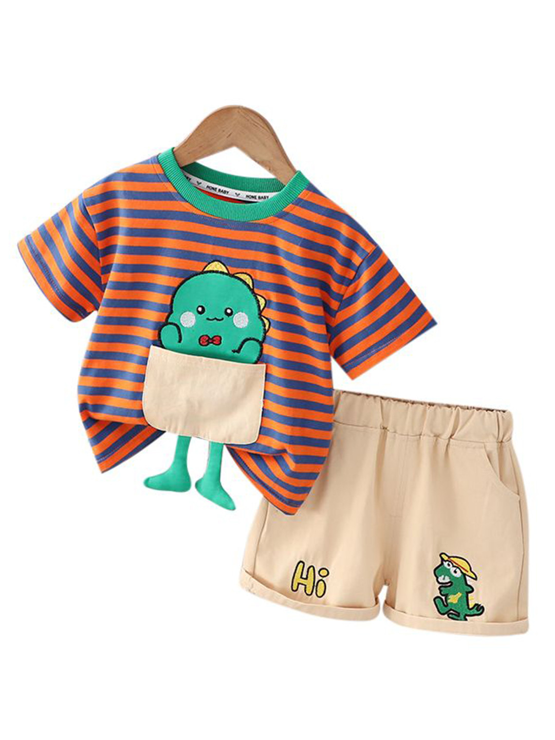 

StyleCast x Revolte Boys Printed Pure Cotton T-shirt With Shorts, Red