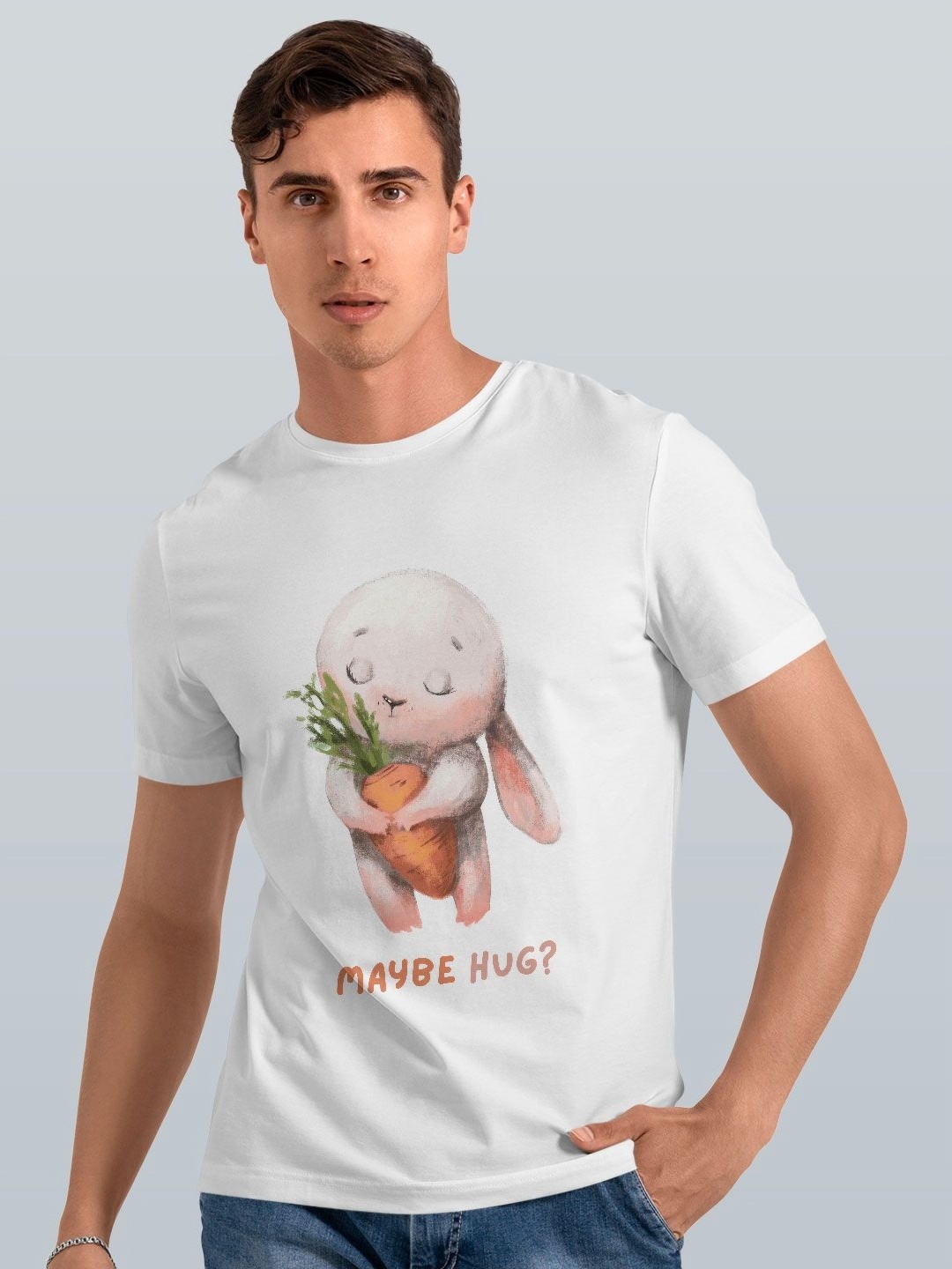 

macmerise Men Typography Printed Pockets T-shirt, White