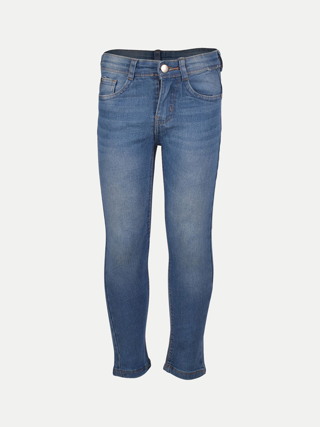 

BAESD Boys Jean Mid-Rise Light Fade Washed Denim Jeans, Blue