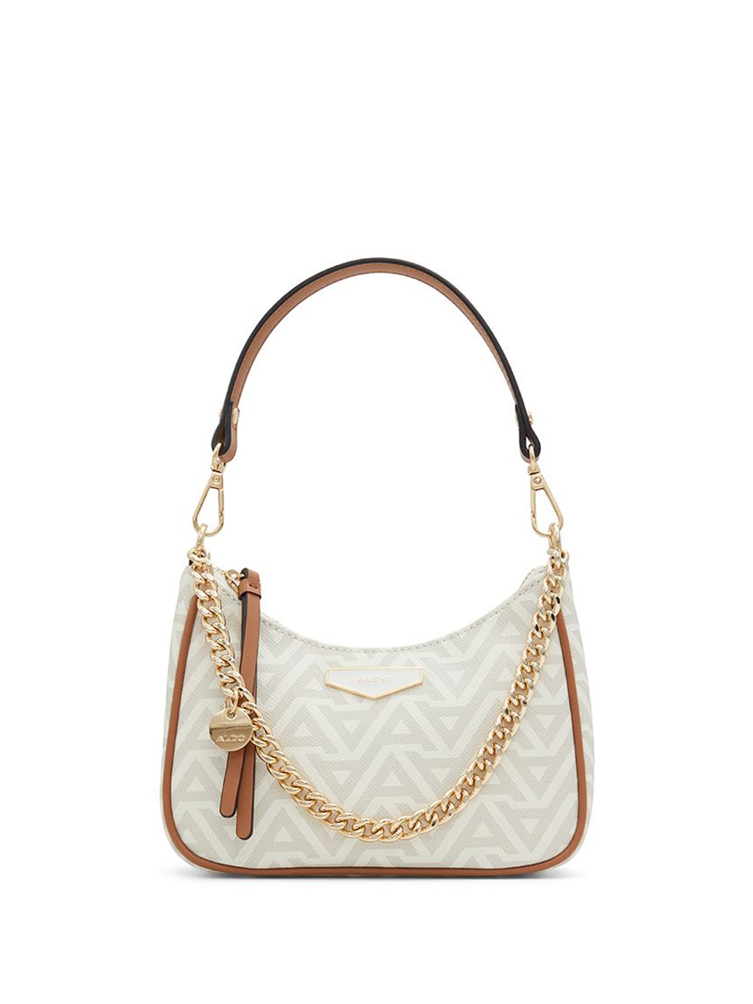 

ALDO Structured Handheld Bag with Tasselled, Beige