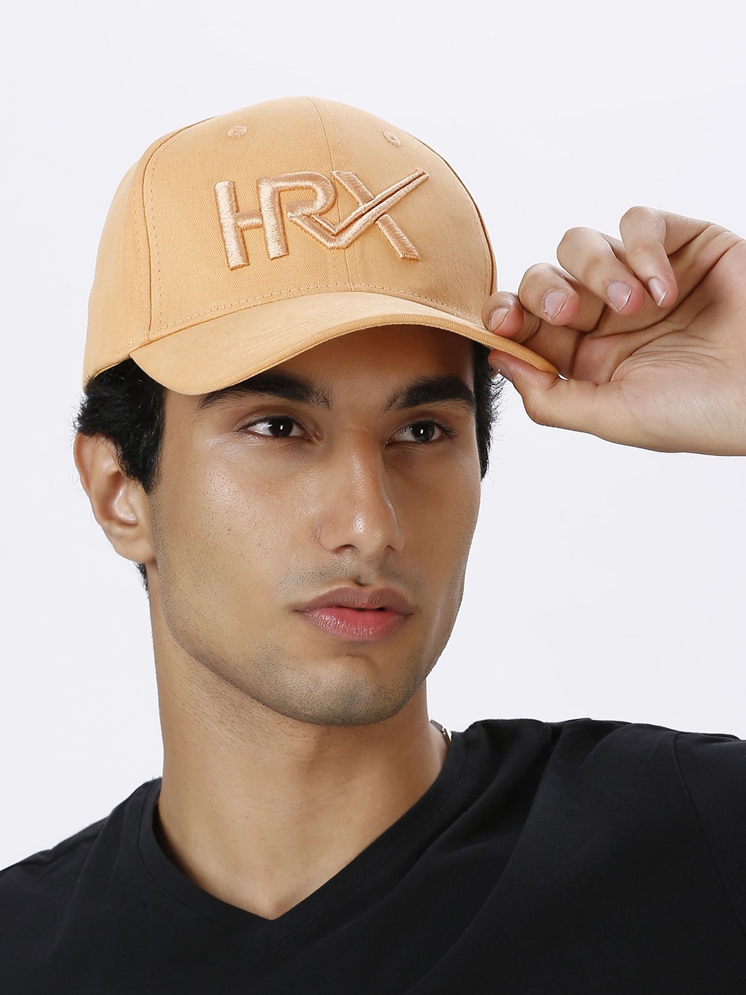 

HRX by Hrithik Roshan Men Embroidered Baseball Cap, Orange
