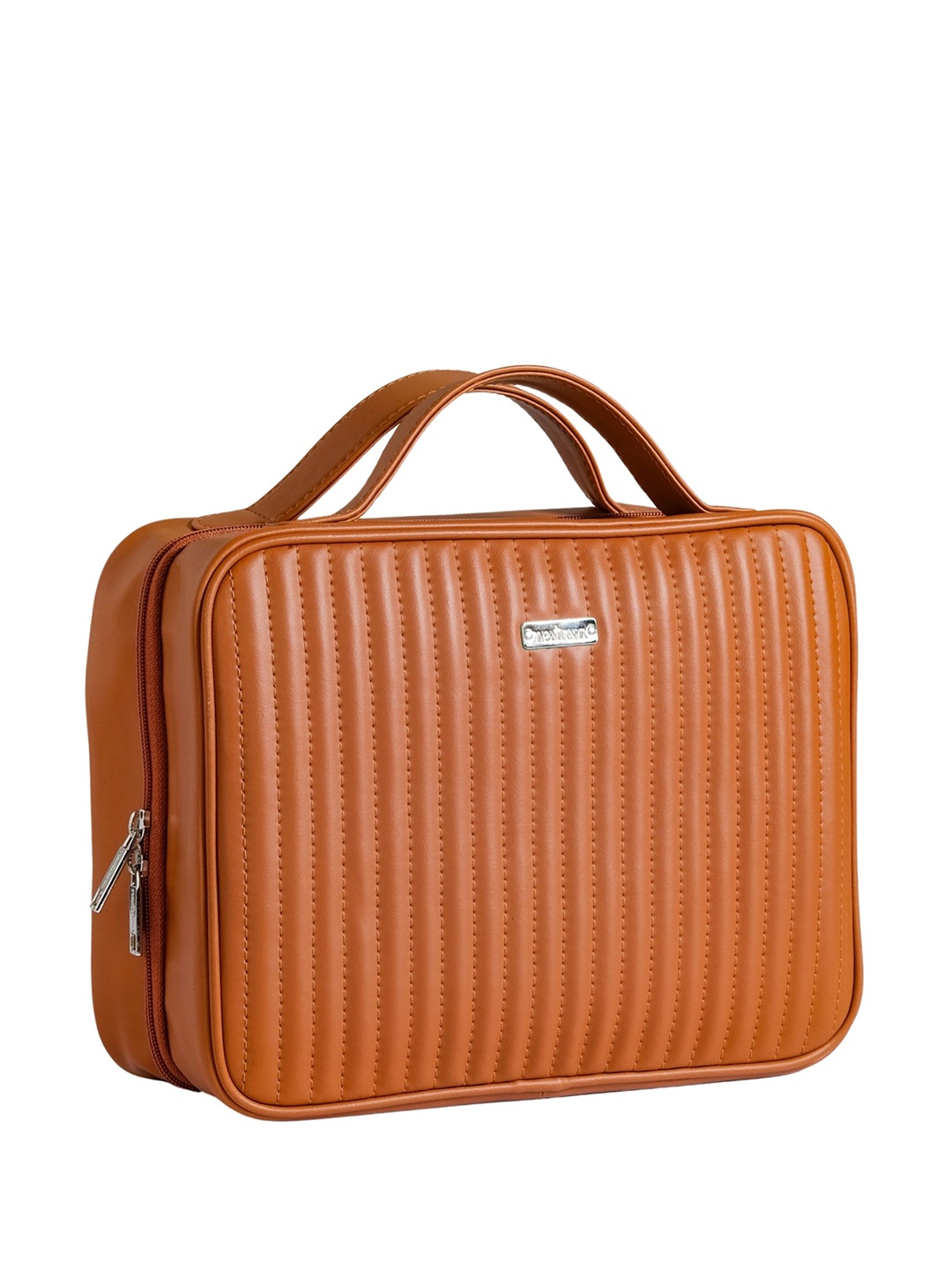 

Nestasia Textured Vanity Bag Travel Accessory, Brown