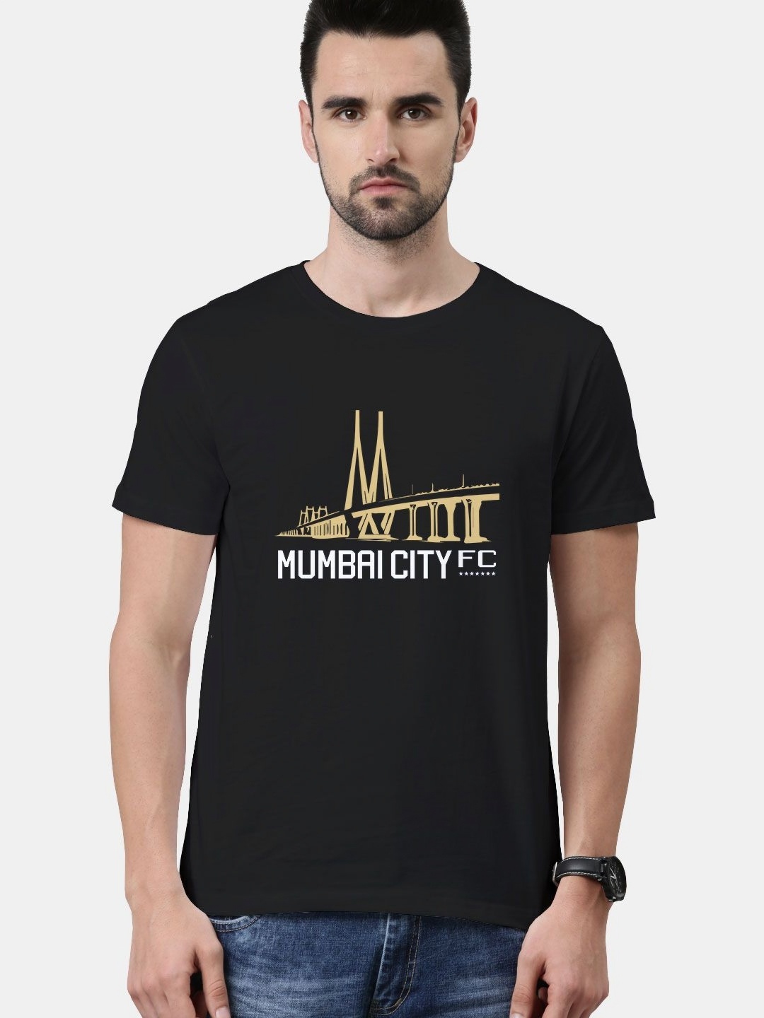 

macmerise Men Typography Printed T-shirt, Black