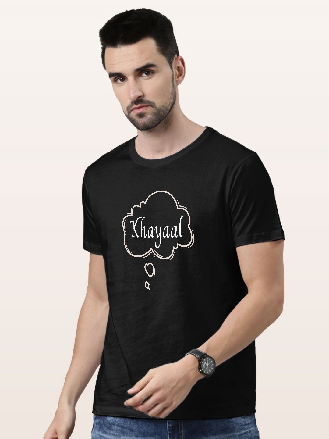 

macmerise Men Typography Printed T-shirt, Black