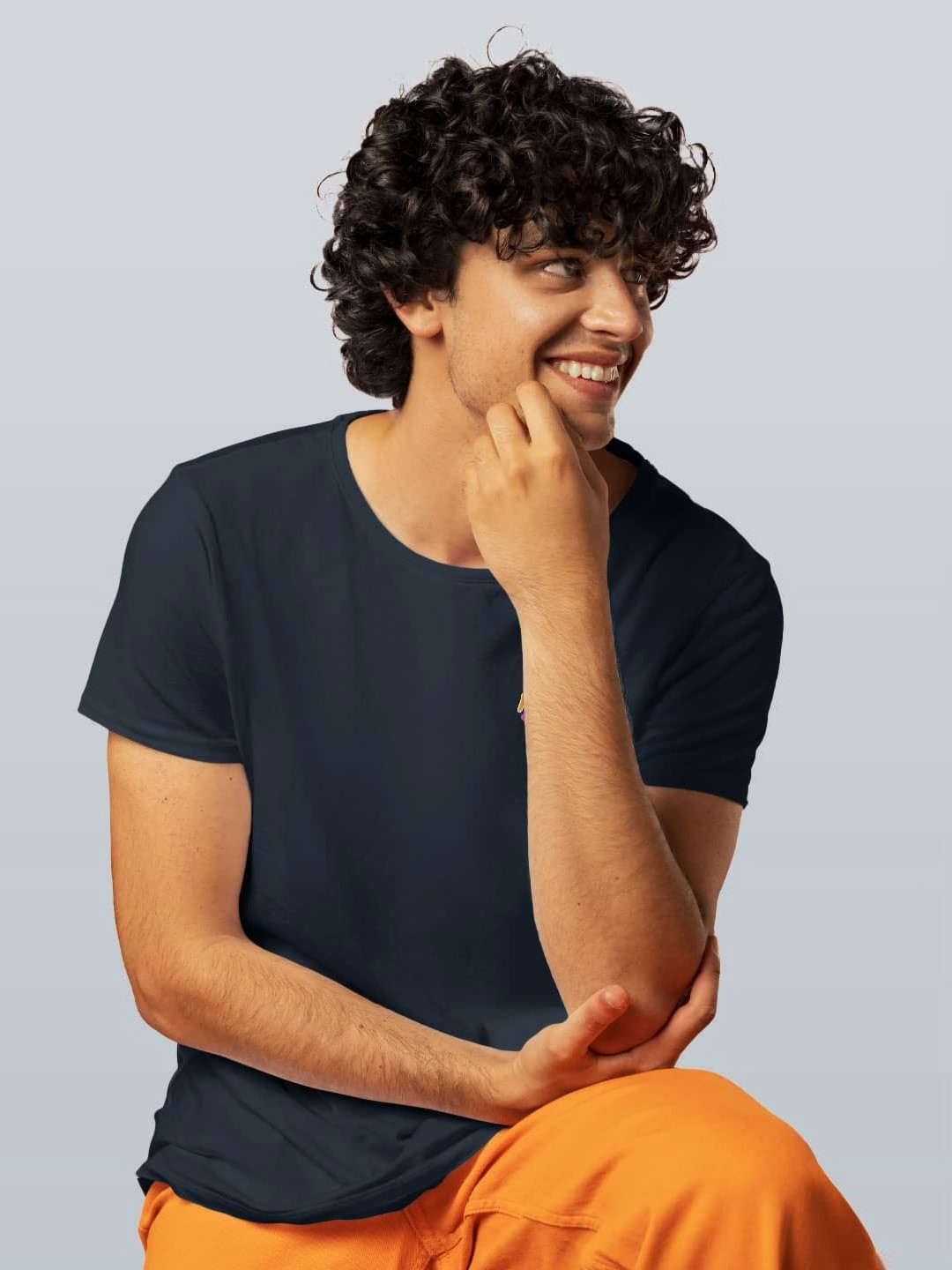 

macmerise Men Printed Pockets T-shirt, Blue