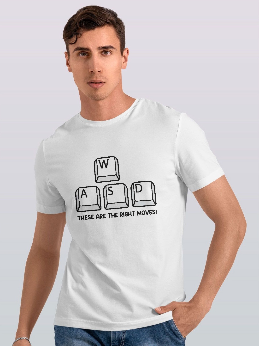 

macmerise Men Typography Printed T-shirt, White