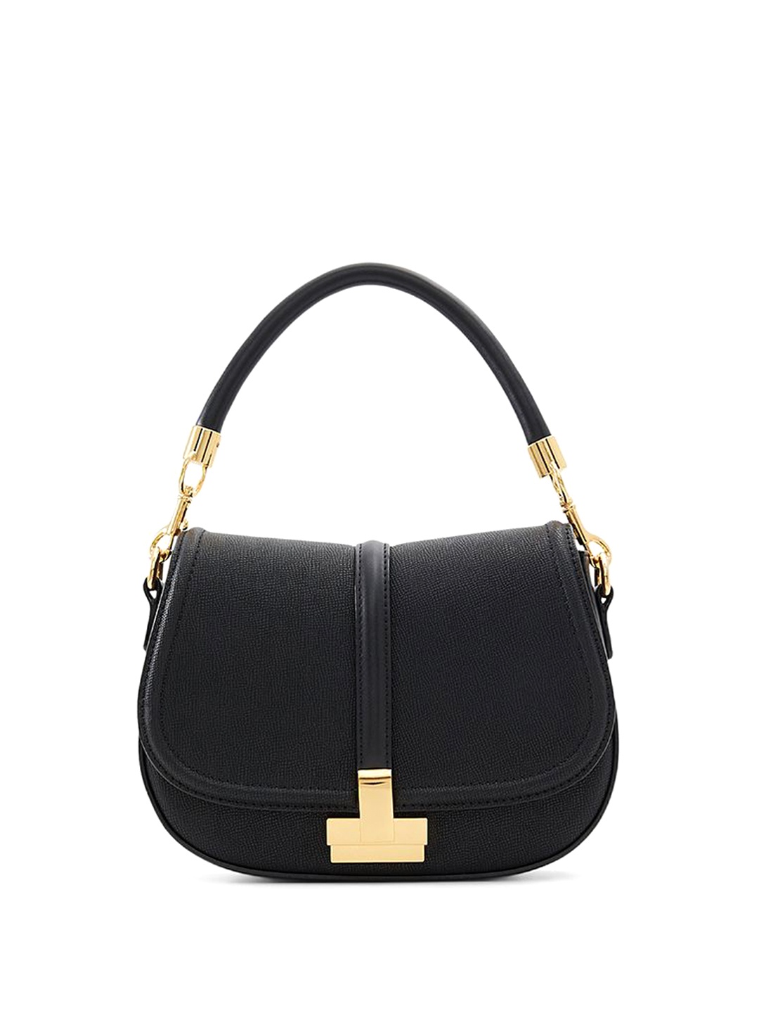 

ALDO Textured Structured Handheld Bag with Tasselled, Black