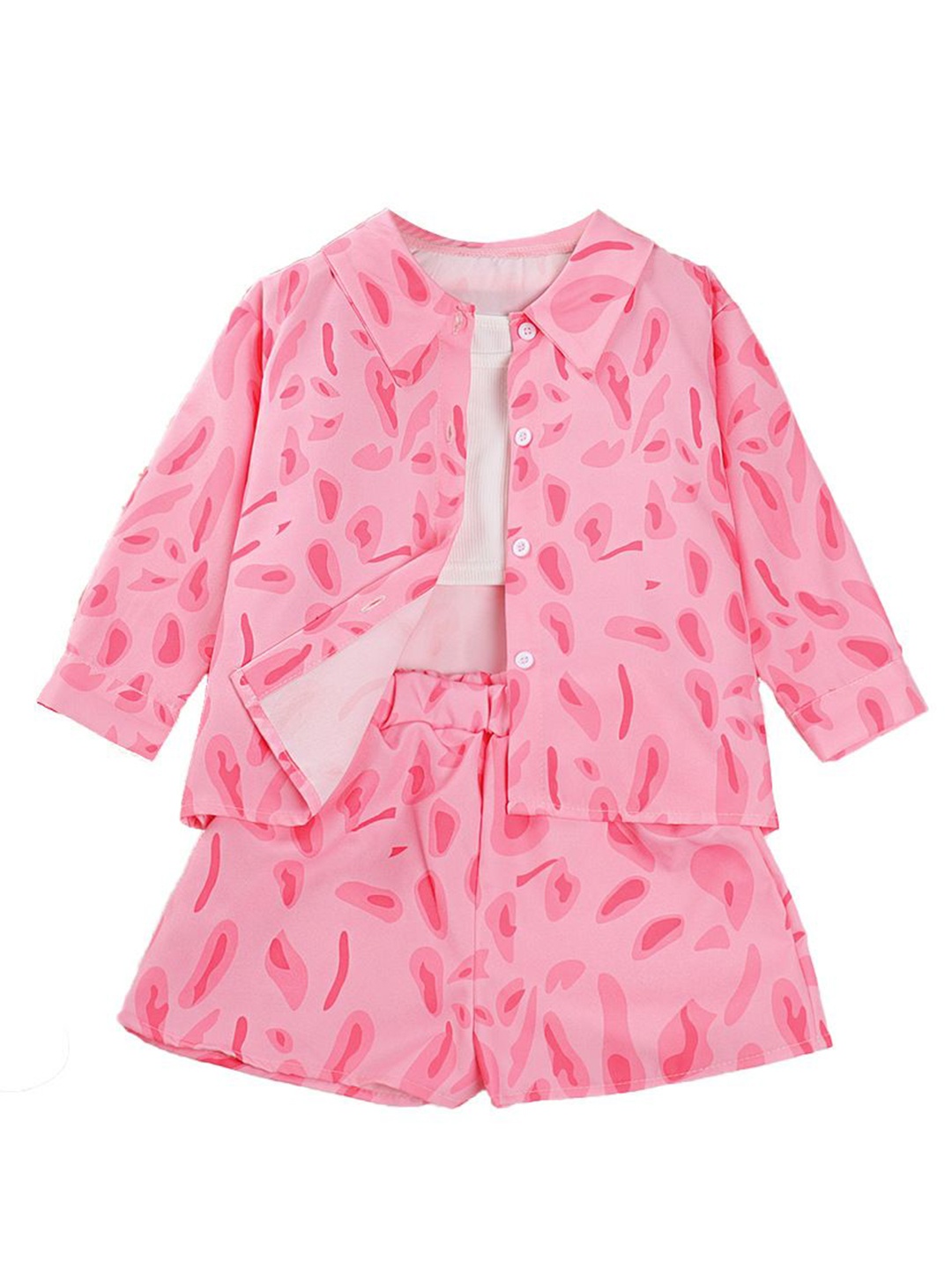 

StyleCast x Revolte Girls Printed Shirt With Short, Pink