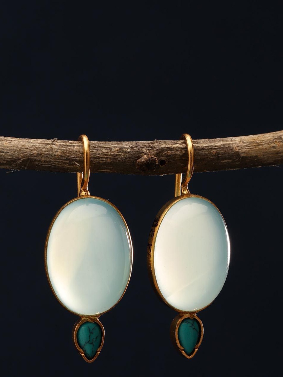 

Fabindia Contemporary Drop Earrings, Gold