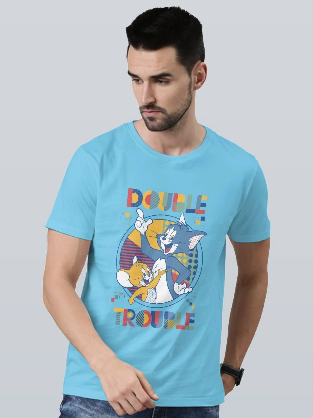 

macmerise Men Sports Printed T-shirt, Blue