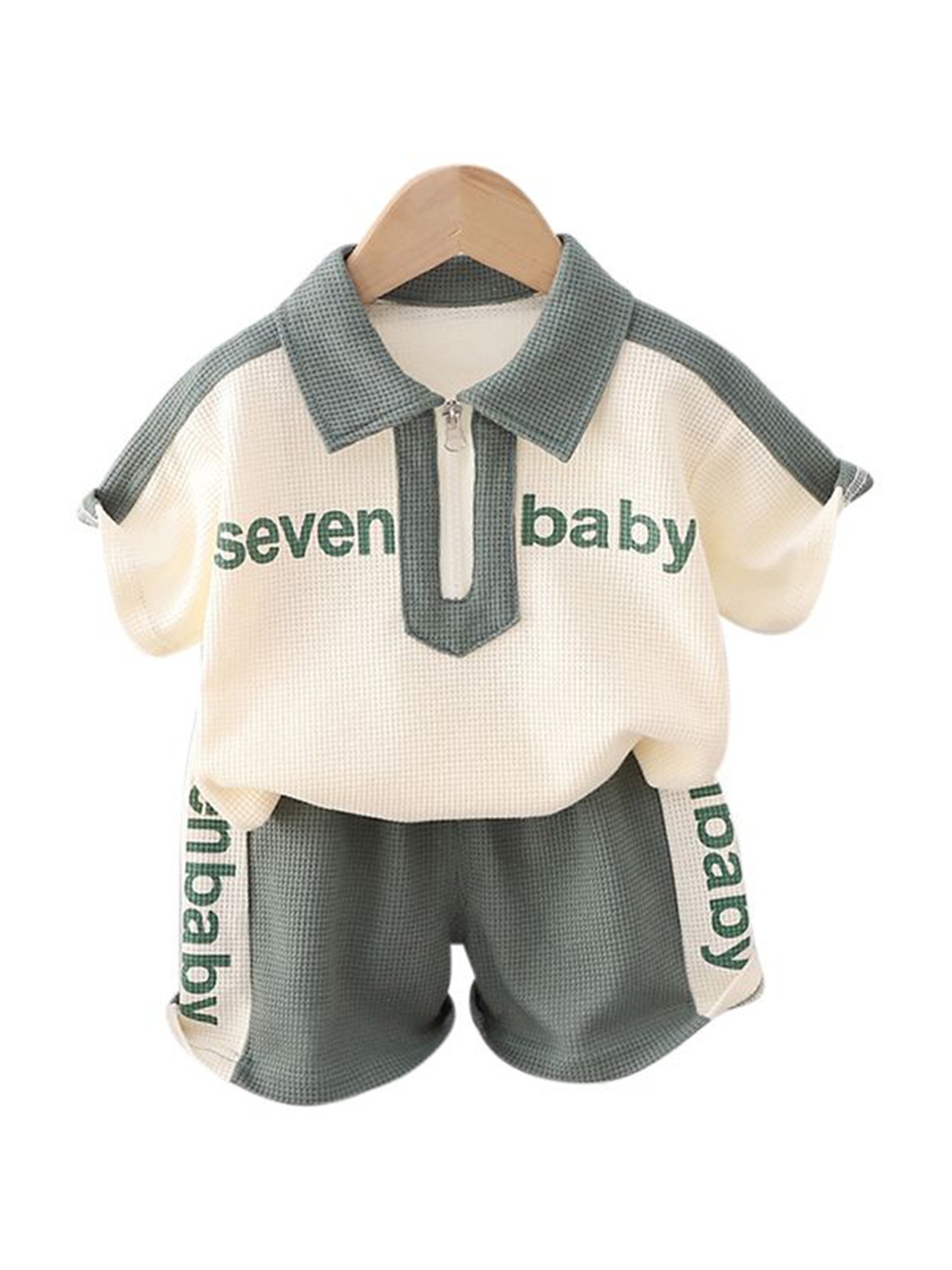 

StyleCast x Revolte Boys Printed Pure Cotton T-shirt With Shorts, White