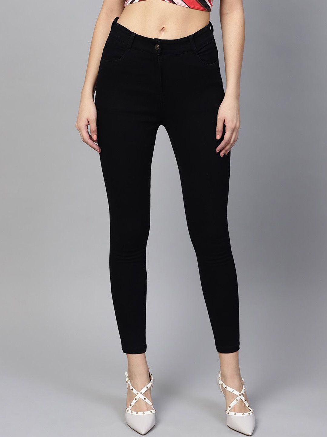 

Perfect Outlet Women High-Rise Stretchable Jeans, Black